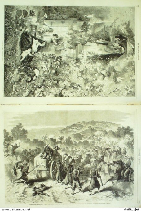 Le Monde illustré 1863 n°320 Egypte Caire Rhodes st Michel Pérou Méxique Véra-Cruz