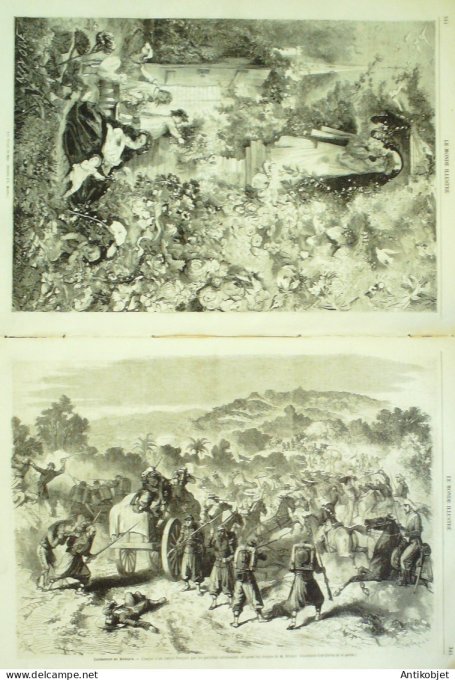 Le Monde illustré 1863 n°320 Egypte Caire Rhodes st Michel Pérou Méxique Véra-Cruz