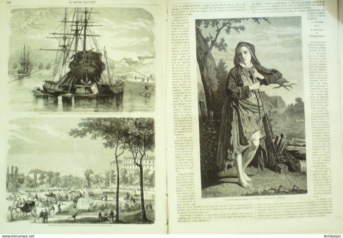 Le Monde illustré 1863 n°320 Egypte Caire Rhodes st Michel Pérou Méxique Véra-Cruz