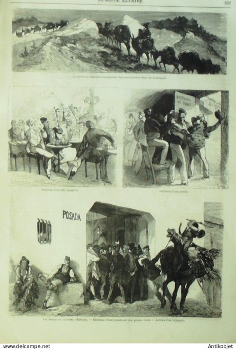 Le Monde illustré 1869 n°652 Bordeaux (33) Tourcoing (59) Aubervilliers (93) Madagascar