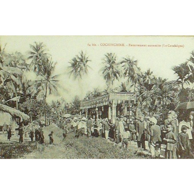 Cpa Viet-Nam Enterrement Annamite 1907