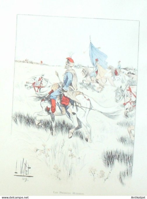 Hussards en 1899 signé Louis Vallet