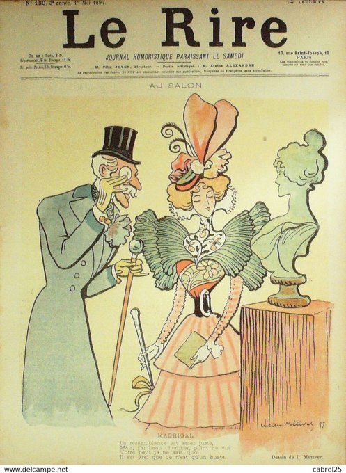 Le Rire 1897 n°130 Métivet Burret Huard Tilly De Nézière Engel
