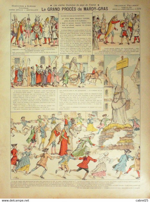 Le Grand Proces  de Mardy Gras (Pellerin d'epinal) Phosty