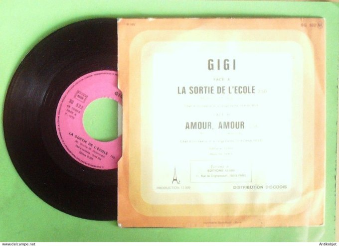 Gigi 45T SP La sortie de l'école 1975