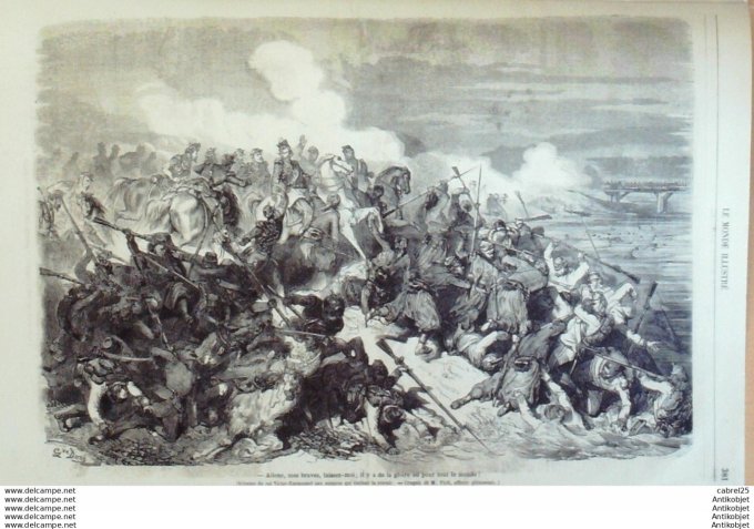 Le Monde illustré 1859 n°113 Italie Palestro Come Venzaglio Busca Le Vesinet (92)