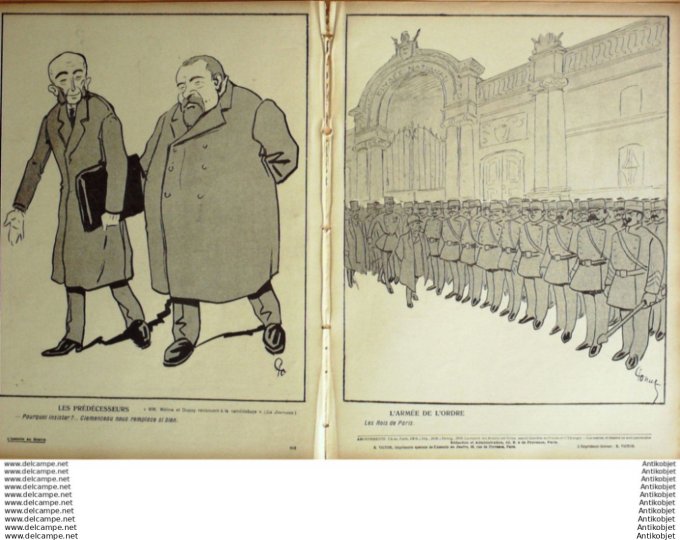 L'Assiette au beurre 1907 # 337 Les hommes d'ordre Poncet Paul