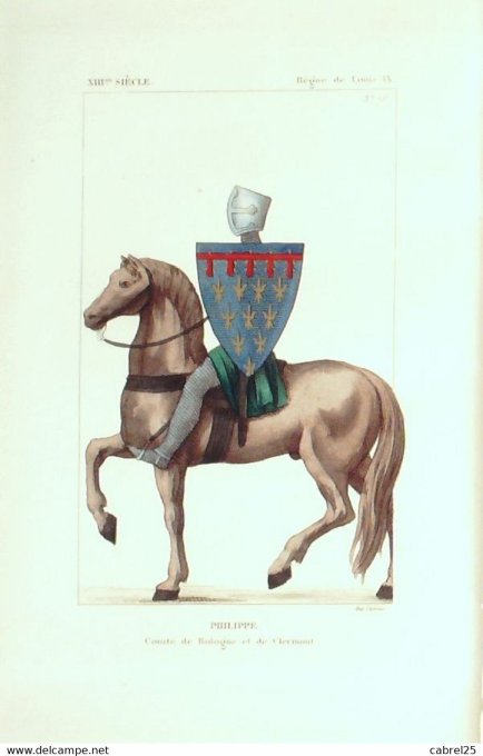 Philippe Comte De Bologne Et Clermont 13ème 1852