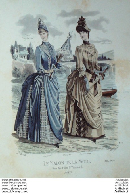 Gravure Mode Salon 1886 #  824 (Old Fashion plate)