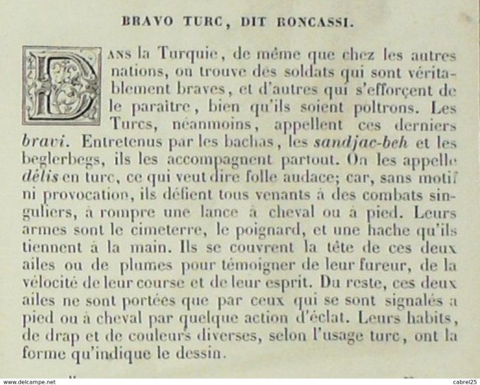 Turquie BRAVO TURC dit BONCASSI 1859