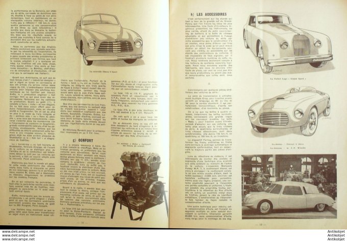R.T Automobile Hotchkiss 13cv 864 Disques Rétroflex 31 # 1948
