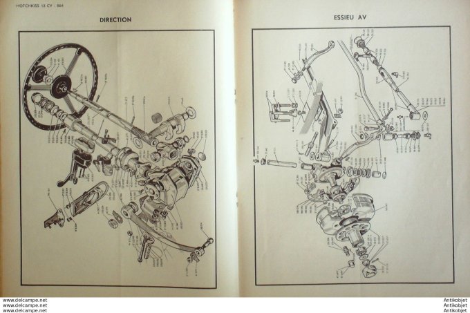 R.T Automobile Hotchkiss 13cv 864 Disques Rétroflex 31 # 1948