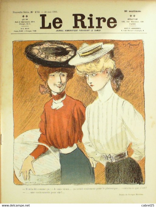 Le Rire 1906 n°173 Avelot Villemot Nob Métivet Meunier Mirande Guillaume Iris