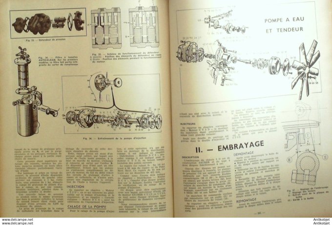 R.T Automobile Renault Dauphine Fiat 1900 & 1900 Saurer chassis 5 D 120 # 1956