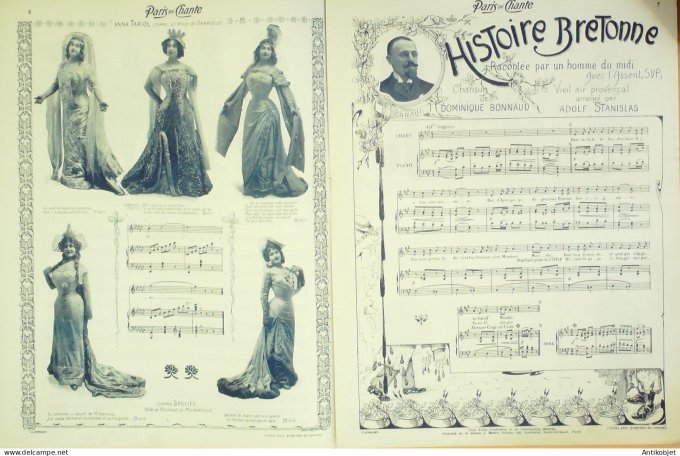 Paris qui chante 1903 n° 16 Bonnaud Allems Devassy Brasseur Anno Tariol