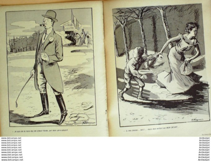 L'Assiette au beurre 1908 # 378 Les voix du sang Wagner