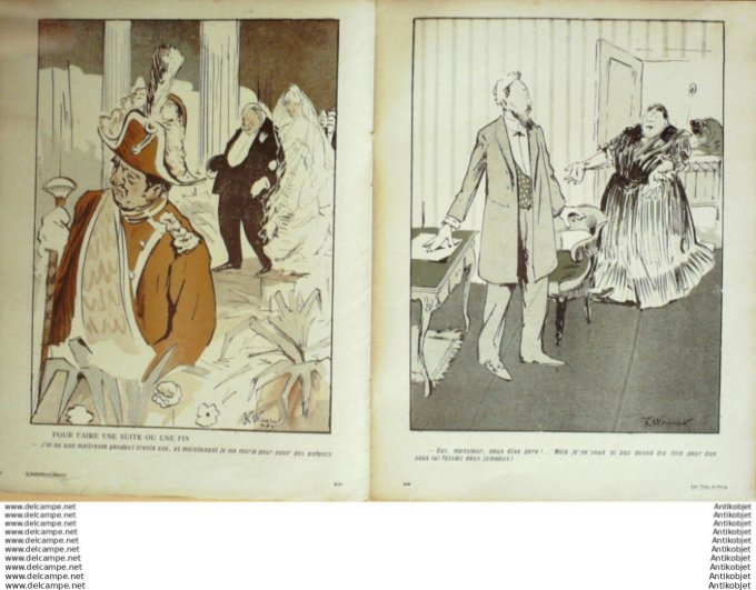 L'Assiette au beurre 1908 # 378 Les voix du sang Wagner