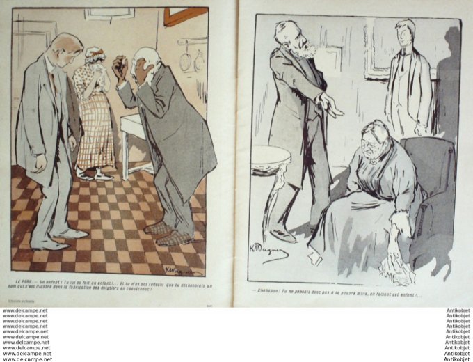 L'Assiette au beurre 1908 # 378 Les voix du sang Wagner