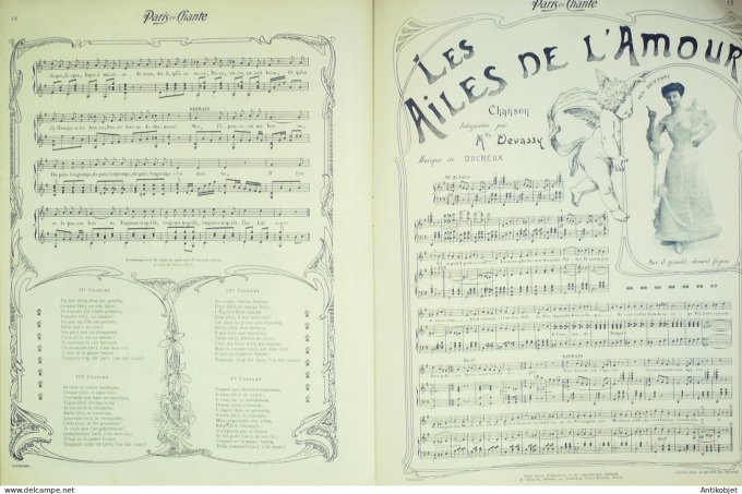 Paris qui chante 1903 n° 16 Bonnaud Allems Devassy Brasseur Anno Tariol