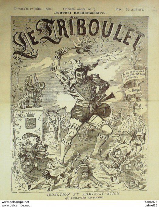 Le Triboulet 1888 n°27 GRIMBLOT GRELOT CHASSEZAC BLASS CRECELLE BARABANDY