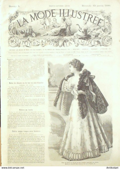 Mode illustree 1896 Lot de 10 journaux
