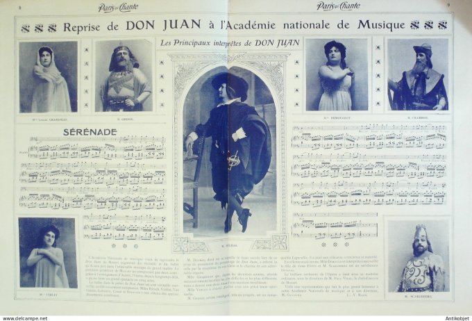 Paris qui chante 1904 n° 95 Royus BibiTapin Liane d'Eve  Gina d'Olly Frejol Valérie