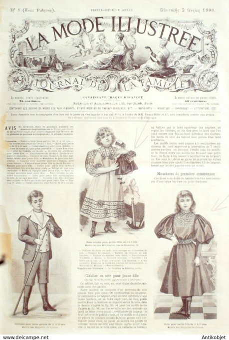 Mode illustree 1896 Lot de 10 journaux