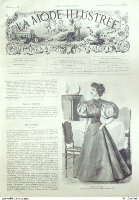 Mode illustree 1896 Lot de 10 journaux
