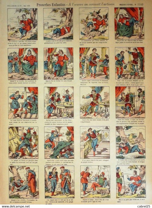 A L'oeuvre On Connait L'artisan (Proverbe) (Pellerin d'epinal)