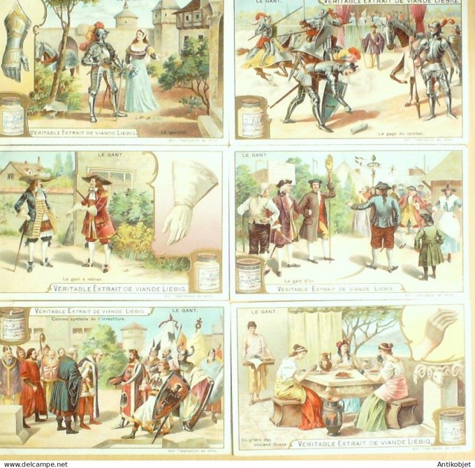 Chromo Liebig Sang  782 Le gant (1904)