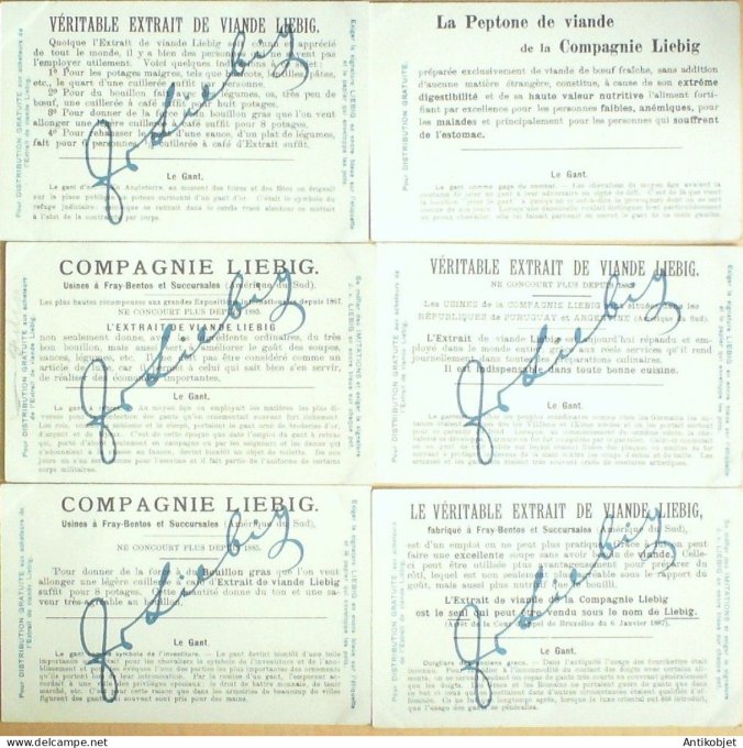 Chromo Liebig Sang  782 Le gant (1904)