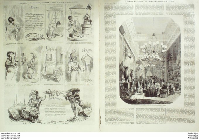L'Illustration 1850 n°363 Belgique BRUXELLES STEEN LAEKEN prophère MILLER