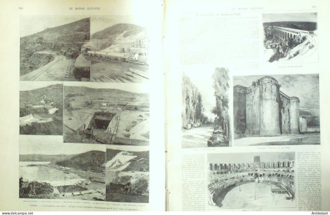 Le Monde illustré 1892 n°1862 Chine Tonkin mines Arles St-Rémy Aix St-Trophime Montmajour (13)