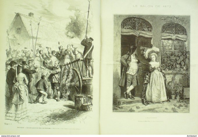 Le Monde illustré 1872 n°797 Strasbourg (67) Kheil Suisse Genève Algérie Souf Lyon (69)