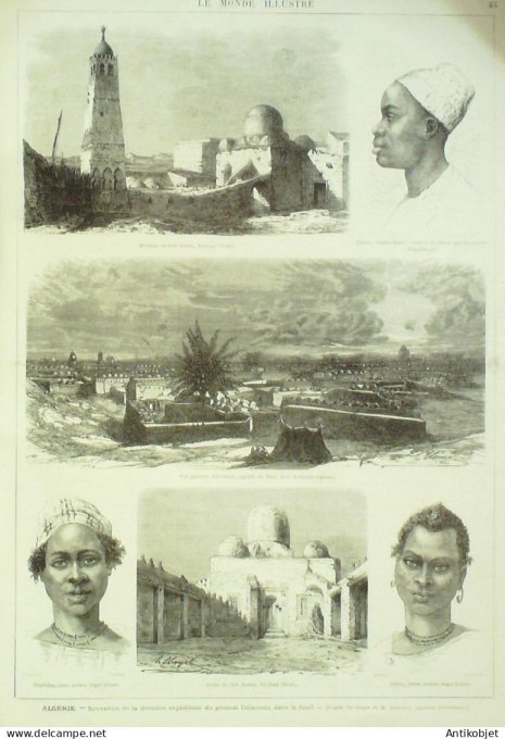 Le Monde illustré 1872 n°797 Strasbourg (67) Kheil Suisse Genève Algérie Souf Lyon (69)