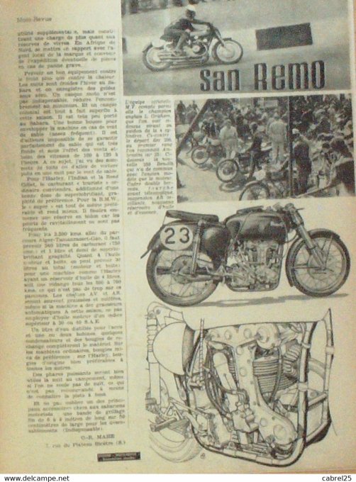 Moto Revue 1951 n° 1031 BMW de course machines 500 ADS Norton Gilera M V Racers 500