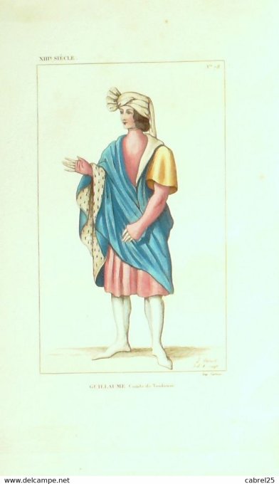 France (31) TOULOUSE Guillaume Comte de la ville 18ème 1852