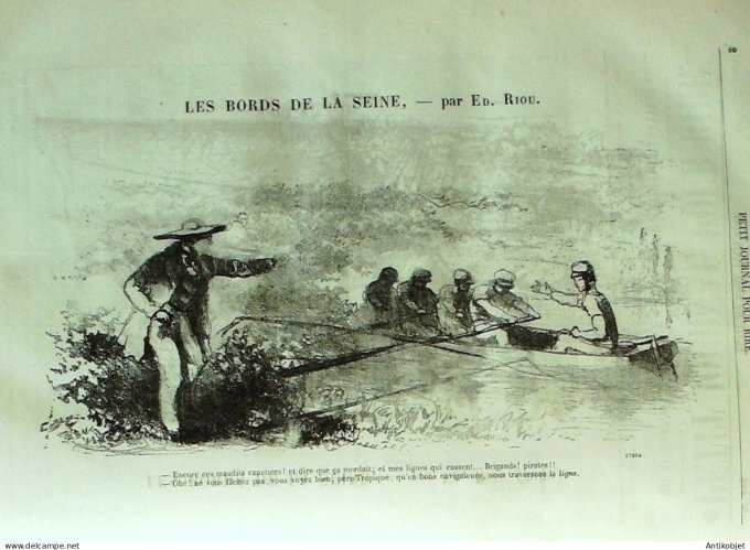 Petit journal pour Rire 1862 # 402 Les gamins de Paris Jacquier