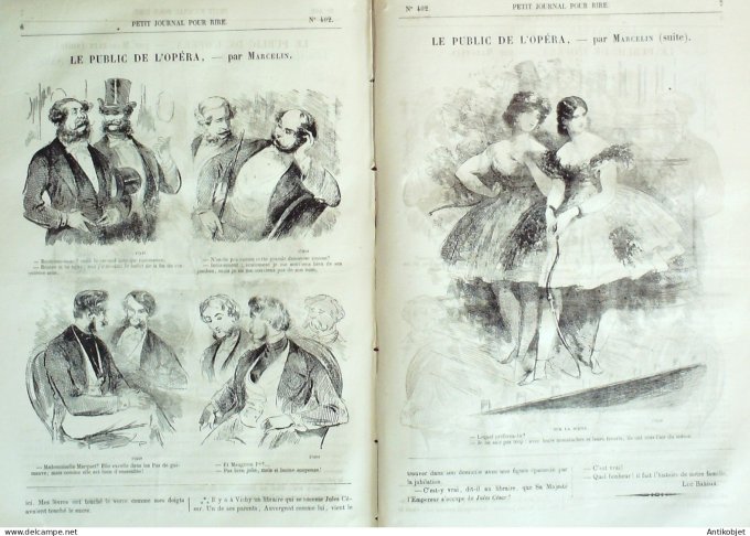 Petit journal pour Rire 1862 # 402 Les gamins de Paris Jacquier