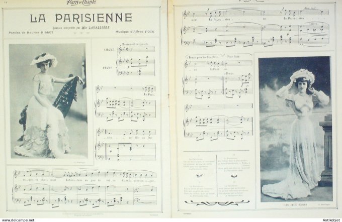 Paris qui chante 1905 n°149 Eve Lavallière nméro Spécial