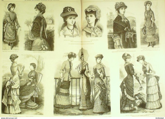 La Mode illustrée 1881 22è année complète reliée 52º