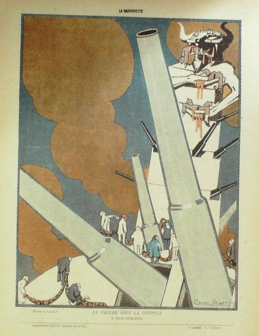 La Baionnette 1916 n°035 (Leurs intellectuels) ZISLIN LEANDRE GALLO LEGRAIN ALLIER