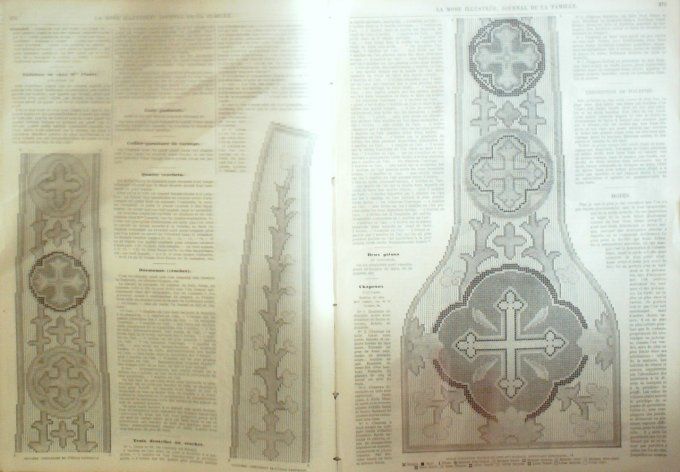 Journal Mode illustrée 1874 # 35 Robes d'intérieur & sicilienne