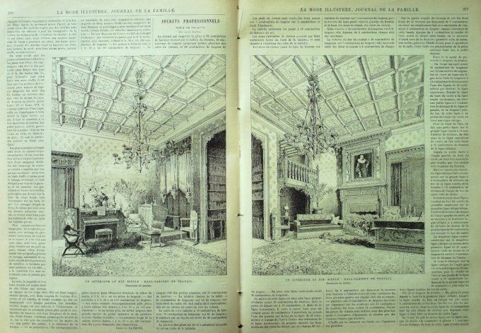 Journal Mode illustrée 1890 # 35 Corsage drapé
