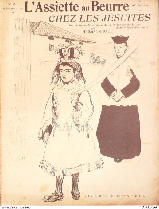 L'Assiette au beurre 1904 # 182 Chez les Jésuites Hermann Paul