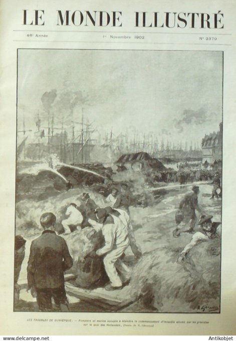 Le Monde illustré 1902 n°2379 Dunkerque (59) Melle (79) Londres Blackfriars Medland-Hall