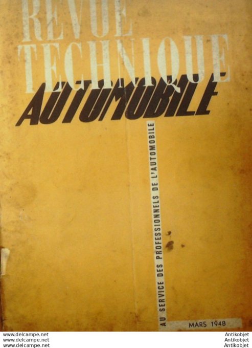R.T Automobile Simca Fiat 6cv Moteur D Cummins 23 # 1948