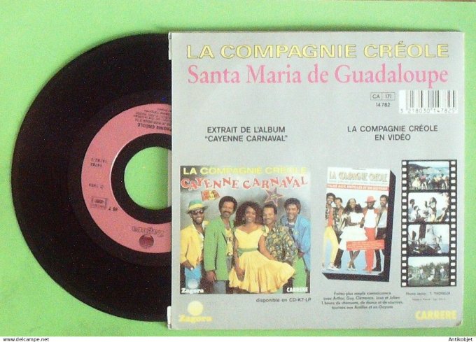 La Compagnie Créole 45T SP Santa Maria de Guadeloupe 1989
