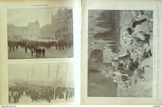 Le Monde illustré 1902 n°2379 Dunkerque (59) Melle (79) Londres Blackfriars Medland-Hall