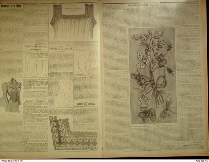 La Mode du Petit journal 1898 n°39 Costume tailler & toilette de promenade